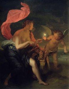 Vénus donnant une flèche enflammée à Cupidon