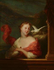 Jeune femme aux pigeons (Vénus ?) - Godfried Schalcken