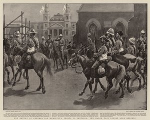 Le Retour des Troupes du Général Ian Hamilton à Pretoria, le Défilé devant Lord Roberts