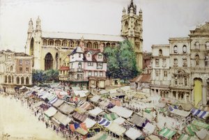 Norwich : La place du marché et l