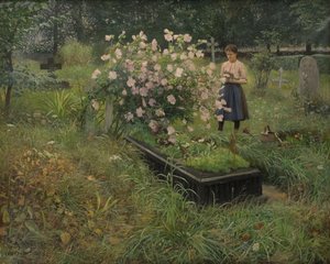 Scène de cimetière - Gottfrid Kallstenius
