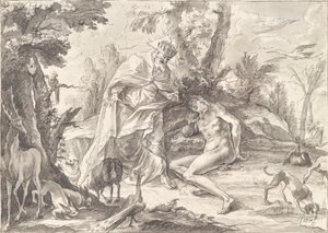 Dieu le Père et Adam au paradis