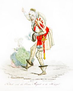 Charles Gabriel Potier dans le rôle du Prince Riquet à la Houppe, vers 1825