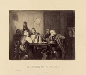 "Les Politiques de Village" by Scholesser - Goupil and Cie.