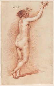Femme debout avec les bras levés