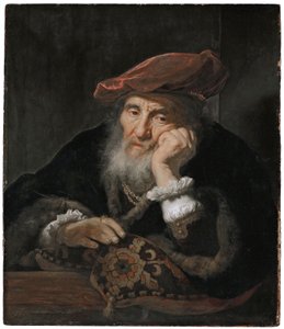 Un vieil homme devant un battant - Govert Flinck