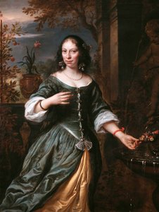 Portrait de Susanna van Baerle (1622-1674) - Govert Flinck