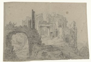 Ruine sur une colline
