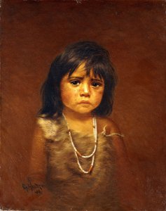Enfant indien avec une larme - Grace Carpenter Hudson