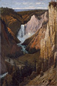 Vue des chutes inférieures, Grand Canyon du Yellowstone - Grafton Tyler Brown