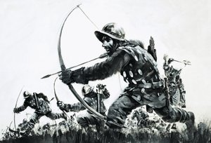 Les archers à la bataille de Bannockburn - Graham Coton