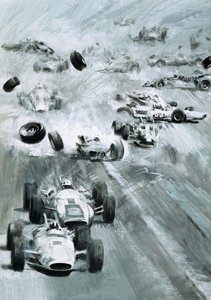 Voitures accidentées aux 500 miles d
