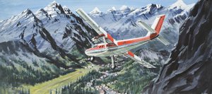 De Havilland Twin Otter (gouache sur papier) - Graham Coton