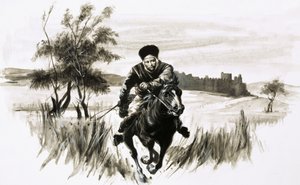Frère Jean sur un cheval mongol fougueux - Graham Coton