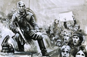Soldat non identifié sur un char - Graham Coton