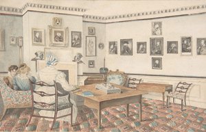 Salon à Hatton, Warwickshire, 1820-1830 - Granddaughters of Dr. Samuel Parr.