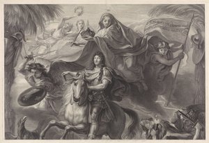 Portrait équestre allégorique de Louis XIV, roi de France