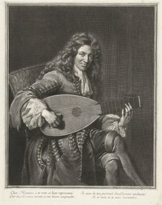 Portrait du compositeur Charles Mouton (c.1626-1710)