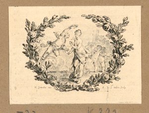 Un Putto Couronnant une Fille
