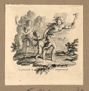 Cupidon aveuglé et conduit par la folie