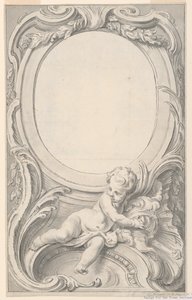 Conception pour cadre entourant le portrait de Francis Russell, deuxième comte de Bedford - Gravelot