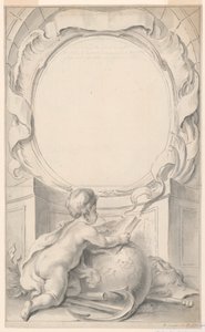 Conception pour le Cadre Entourant le Portrait de Sir Walter Raleigh - Gravelot