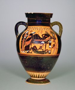 Amphore représentant Priam et Achille, vers 550 avant J.-C.