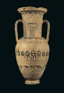 Amphore attique, période géométrique tardive II B (720-700 av. J.-C.) - Greek