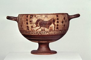 Kotyle à figures noires, c.600-500 av. J.-C.