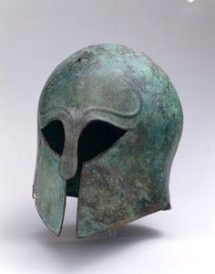 Casque archaïque en bronze de type corinthien, c.600-575 av. J.-C. - Greek