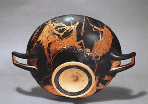 Kylix décoré avec Héraclès et la biche de Cérynie - Greek