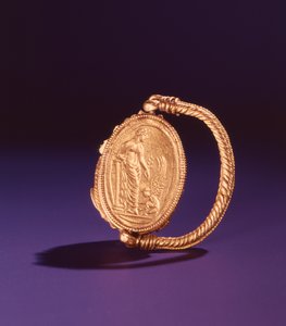 Bague avec Aphrodite et Éros (or) - Greek School