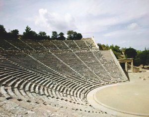 Vue du théâtre, vers 360 av. J.-C.