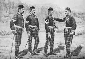 Sergents, Seaforth Highlanders, vers 1880