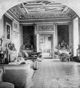 Le Salon Vert, Château de Windsor, Windsor, Berkshire, fin du 19e siècle