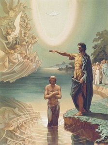 Le Baptême du Christ, c.1860 - Grigori Grigorevich (after) Gagarin