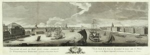 Vue de la Neva en Aval entre le Palais d