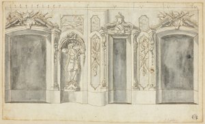 Mur avec motifs de chasse
