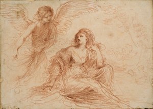 Un ange apparaissant à Agar et Ismaël, vers 1653 - Guercino