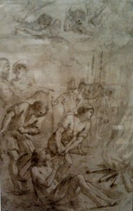 Martyre de saint Barnabé. - Guercino