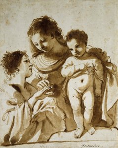 Le mariage mystique de Sainte Catherine, 1618-19 - Guercino