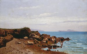 Pêcheurs sur la côte napolitaine, avec l