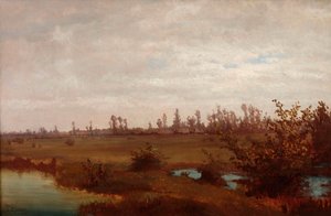 Marais de novembre sur le Sile, années 1870 - Guglielmo Ciardi