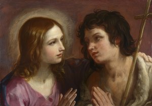Le Christ embrassant Jean-Baptiste