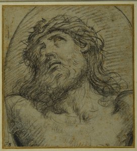 Tête et épaules du Christ vivant crucifié