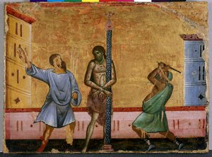 La Flagellation du Christ - Guido da Siena