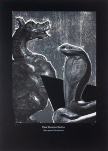 Sur la morsure de la vipère, Ainsi parlait Zarathoustra, 2024 (gravure sur bois et sérigraphie) - Guilherme Pontes