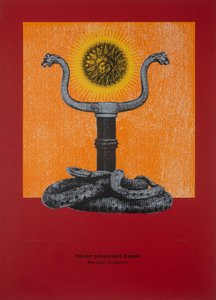 Sur la vertu du don, Ainsi parlait Zarathoustra, 2024 (gravure sur bois et sérigraphie) - Guilherme Pontes