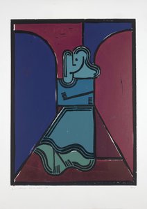 Femme sous des arches