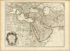 1701 Carte de Guillaume Delisle des empires ottoman et perse (recadrée) - Guillaume Delisle
